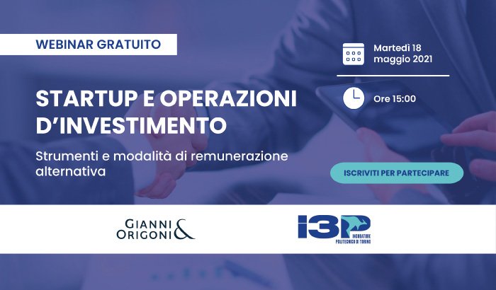 Startup e operazioni d'investimento - Strumenti e modalità di remunerazione alternativa