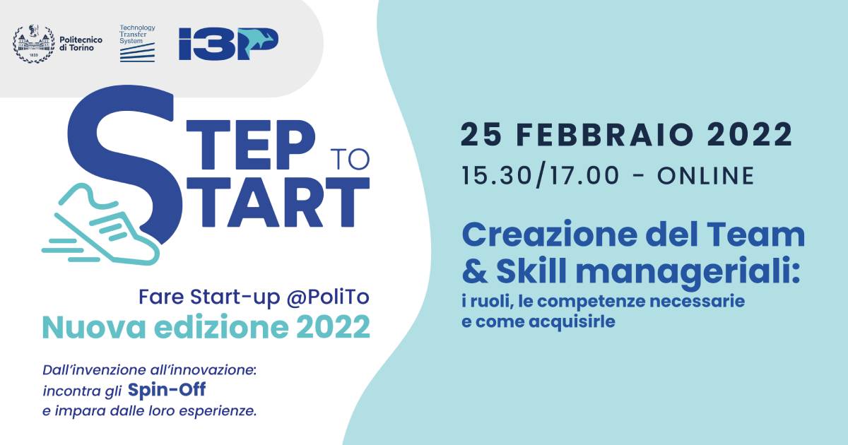 StepToStart - Creazione del Team & Skill manageriali: i ruoli, le competenze necessarie e come acquisirle