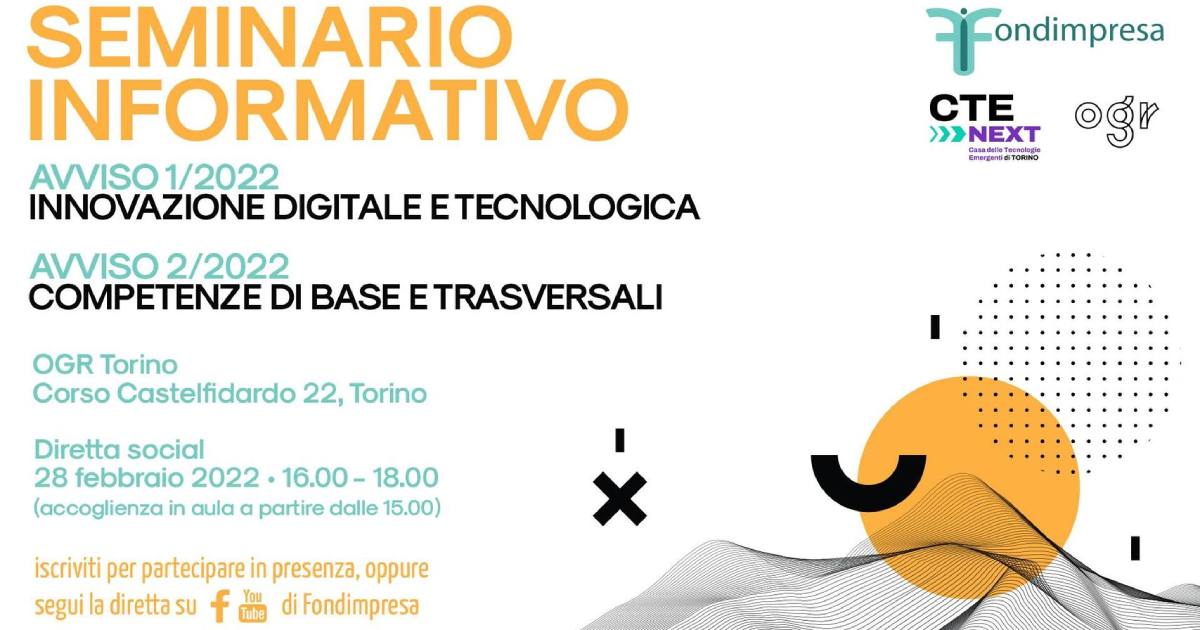 Seminario informativo sugli strumenti di finanziamento di Fondimpresa