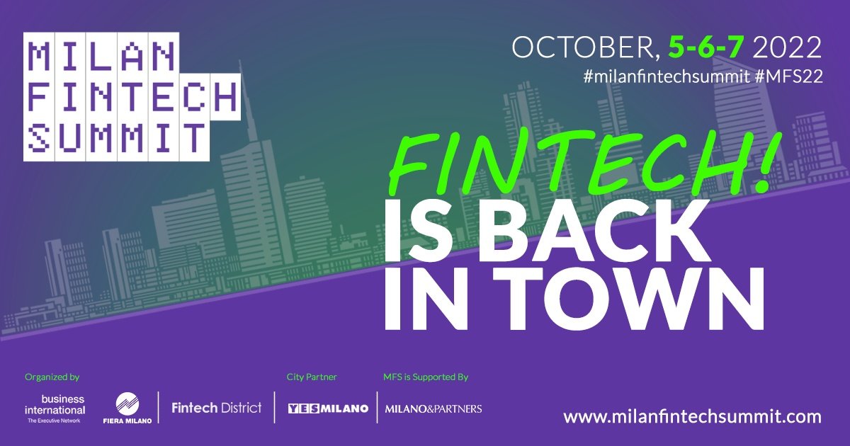 Milan Fintech Summit 2022