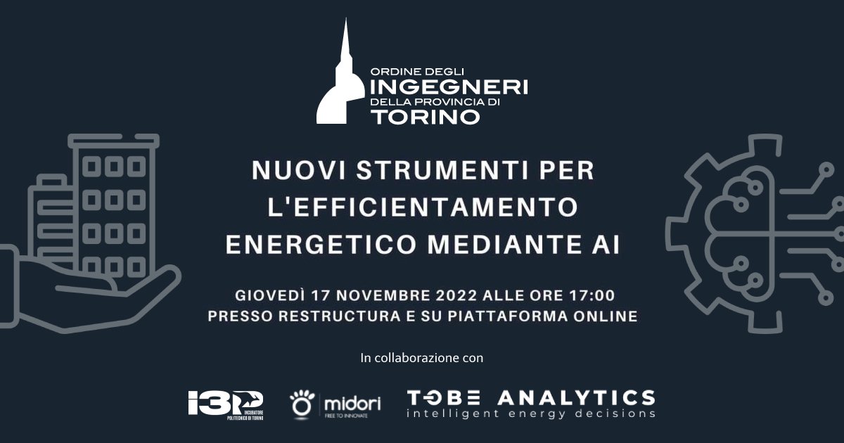 Nuovi strumenti per l'efficientamento energetico mediante AI