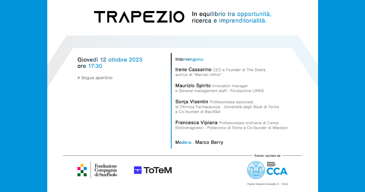 Trapezio: in equilibrio tra opportunità, ricerca e imprenditorialità