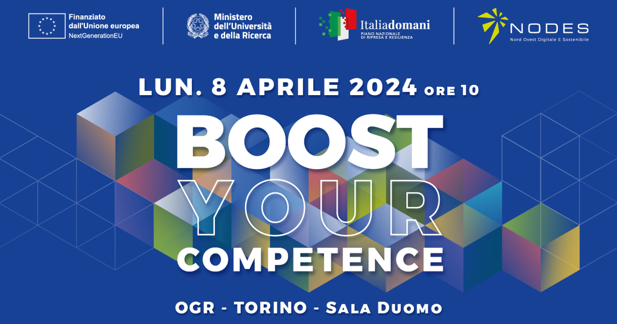 Boost Your Competence - Presentazione dei corsi di formazione NODES per le imprese