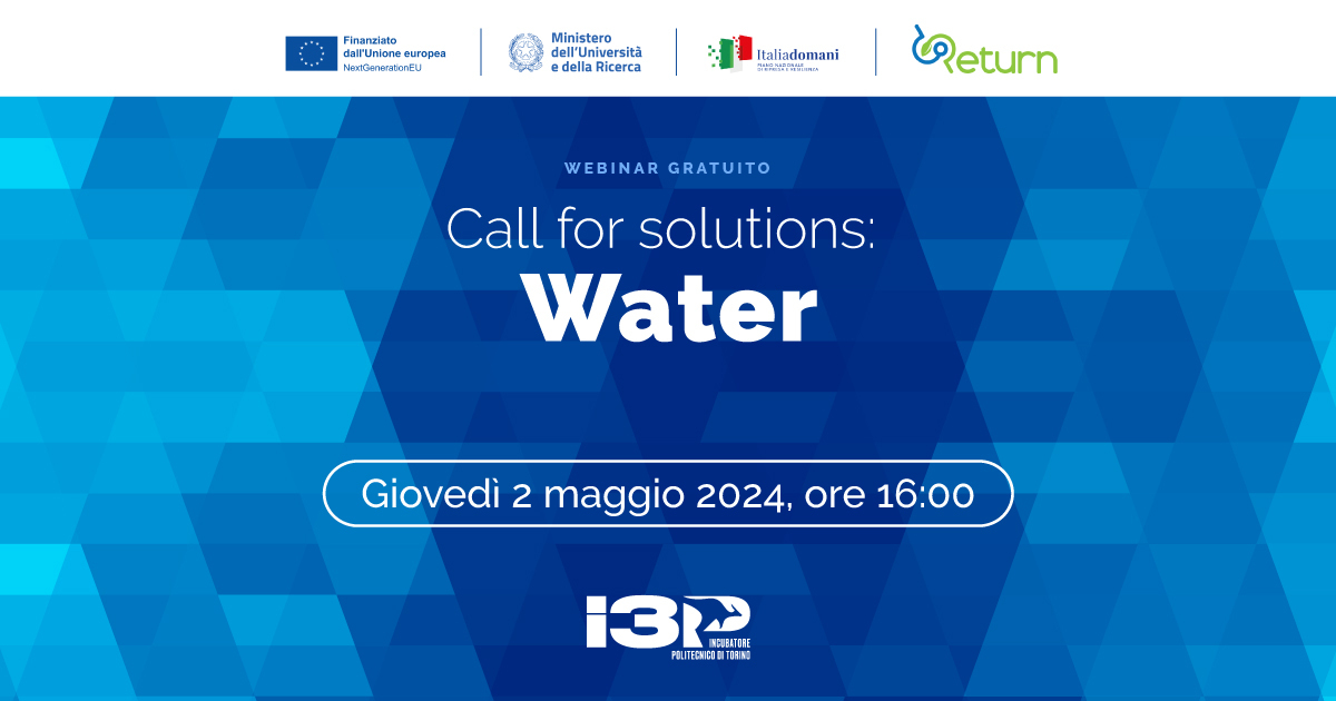 Call for solutions - Water