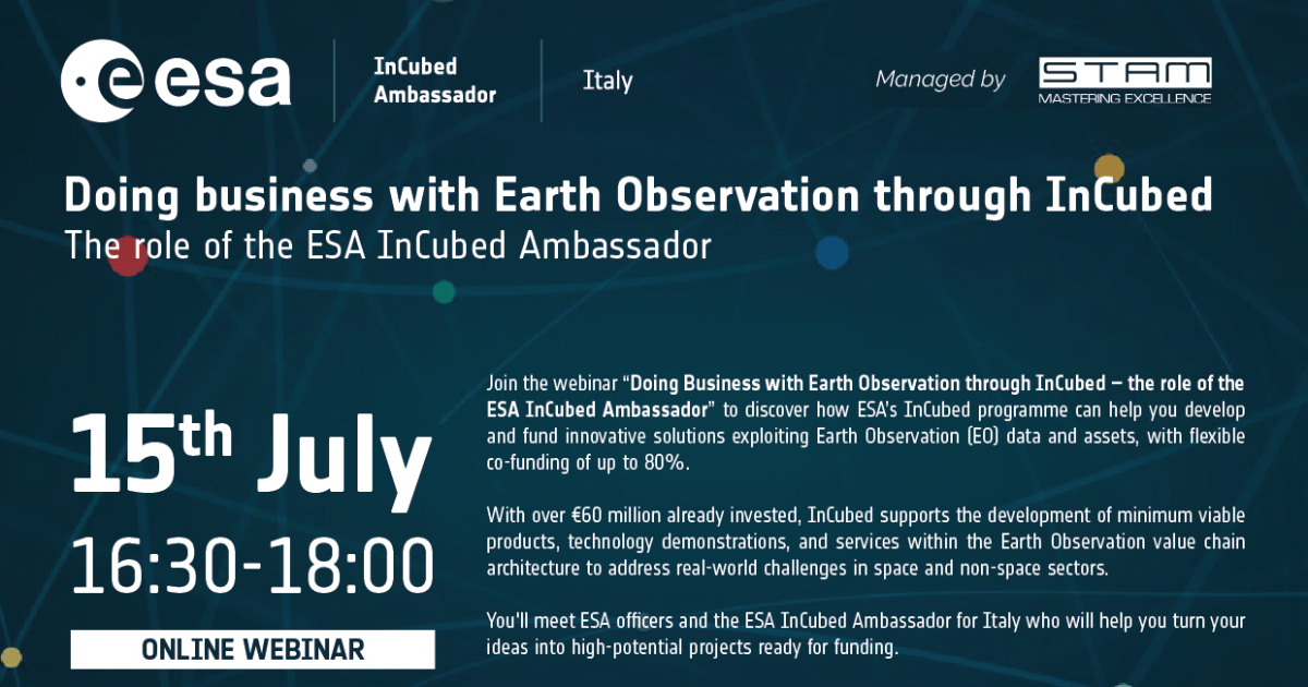 Doing business with Earth Observation through InCubed – The role of the ESA InCubed Ambassador