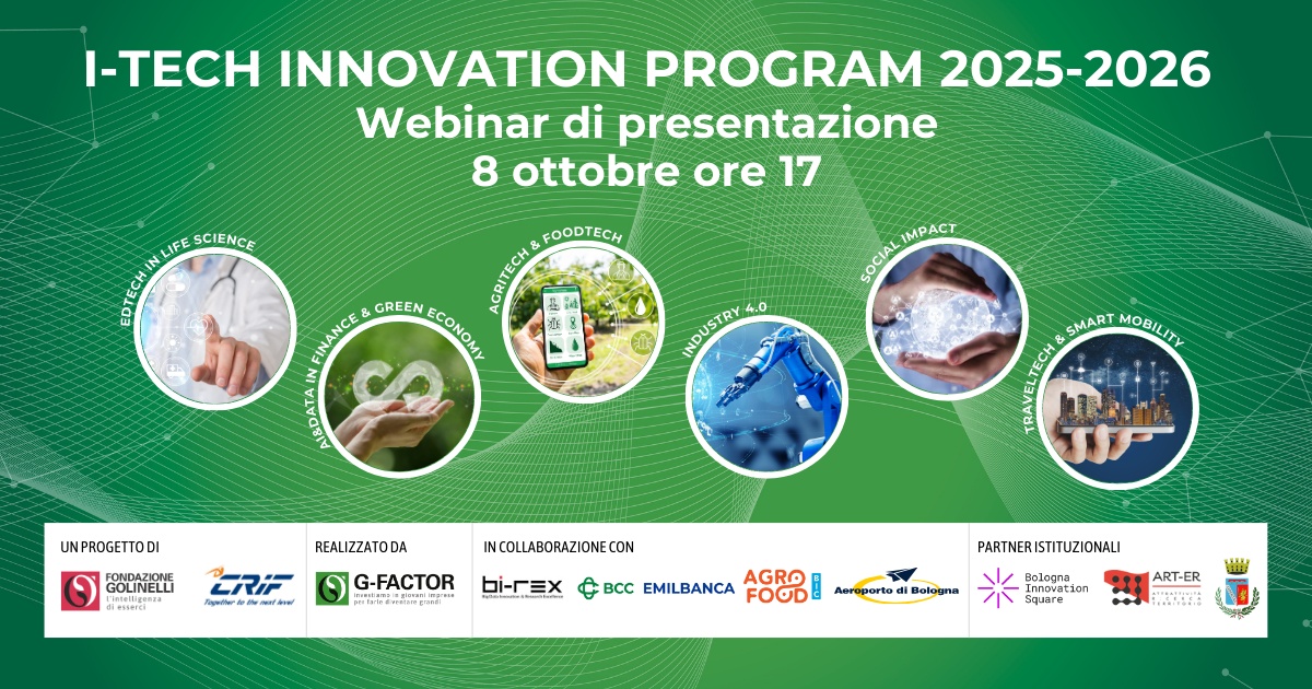 I-Tech Innovation Program 2025-2026: webinar di presentazione