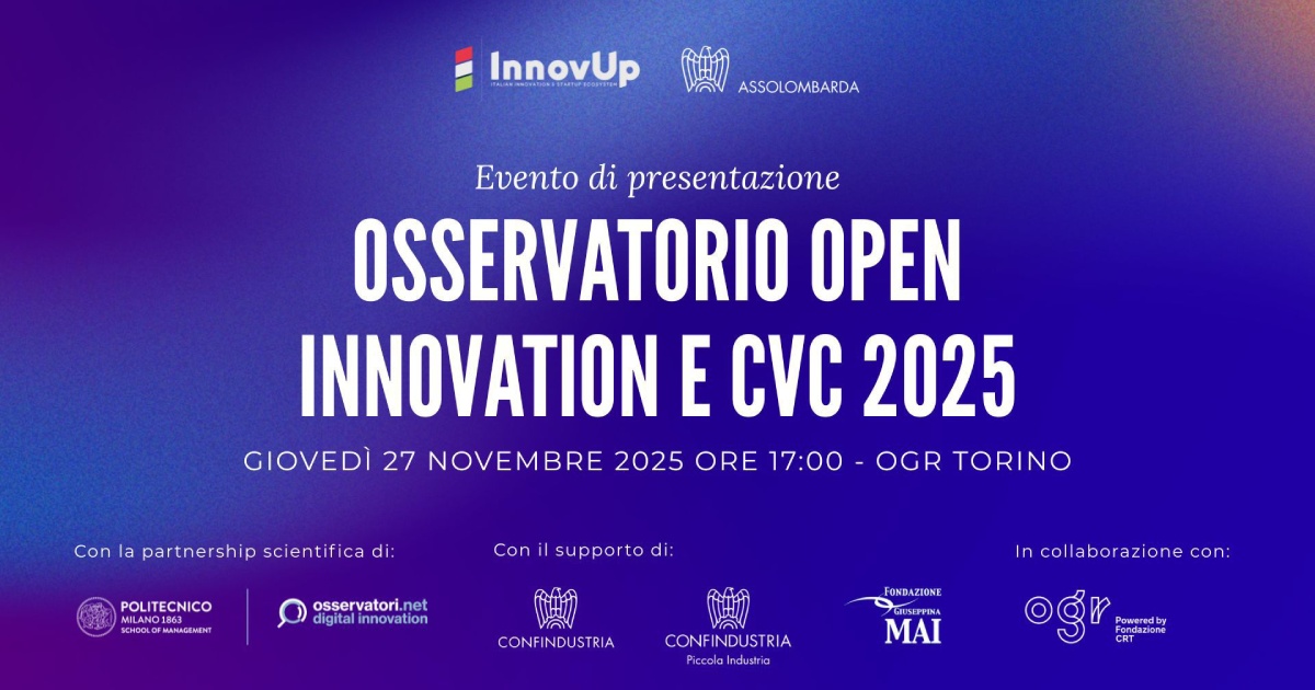 Presentazione Osservatorio Open Innovation e CVC - X edizione