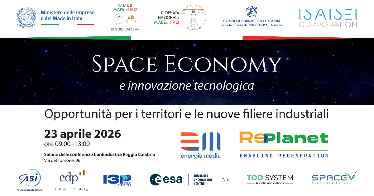 Space Economy e innovazione tecnologica: opportunità per i territori e le nuove filiere industriali