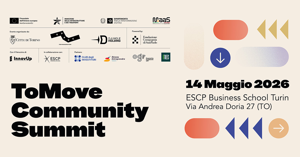 ToMove Community Summit - Dalla sperimentazione al mercato