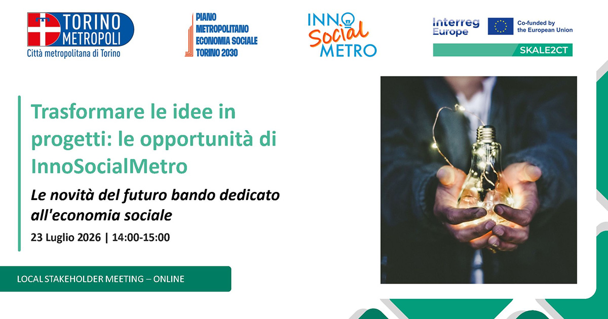 Trasformare le idee in progetti: le opportunità di InnoSocialMetro