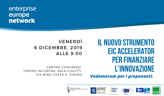 Il nuovo strumento EIC Accelerator per finanziare l'innovazione: vademecum per i proponenti