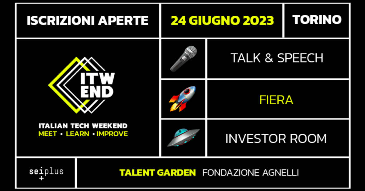 Italian Tech Weekend 2023