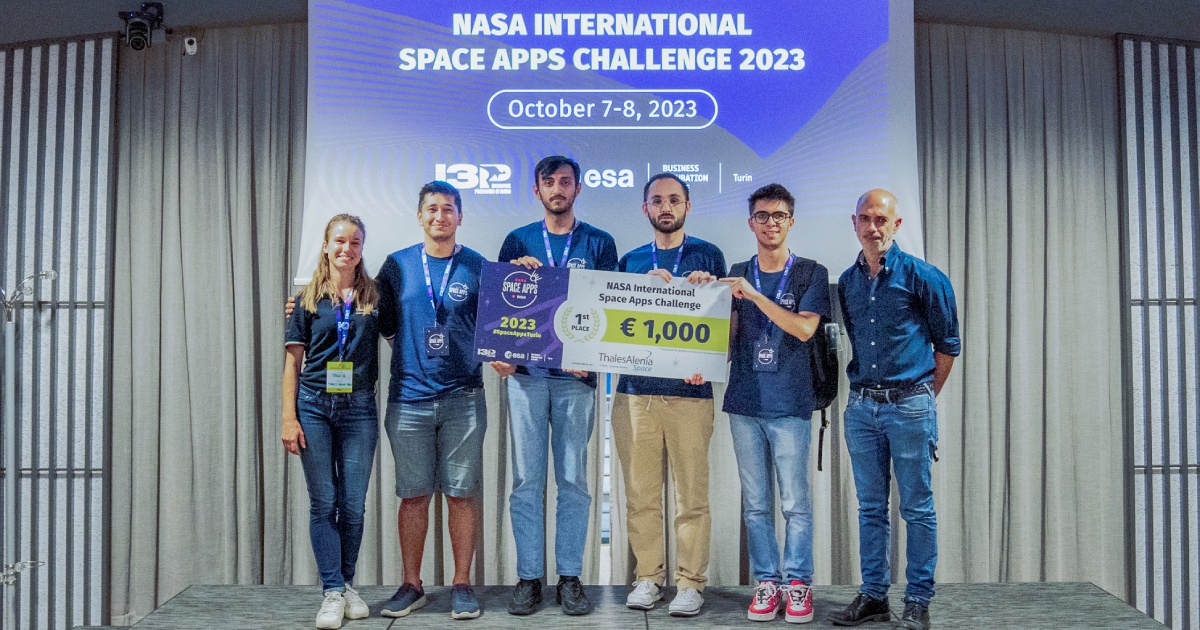 231011 nasa space apps challenge turin 2023 003 1 place tux thales alenia space